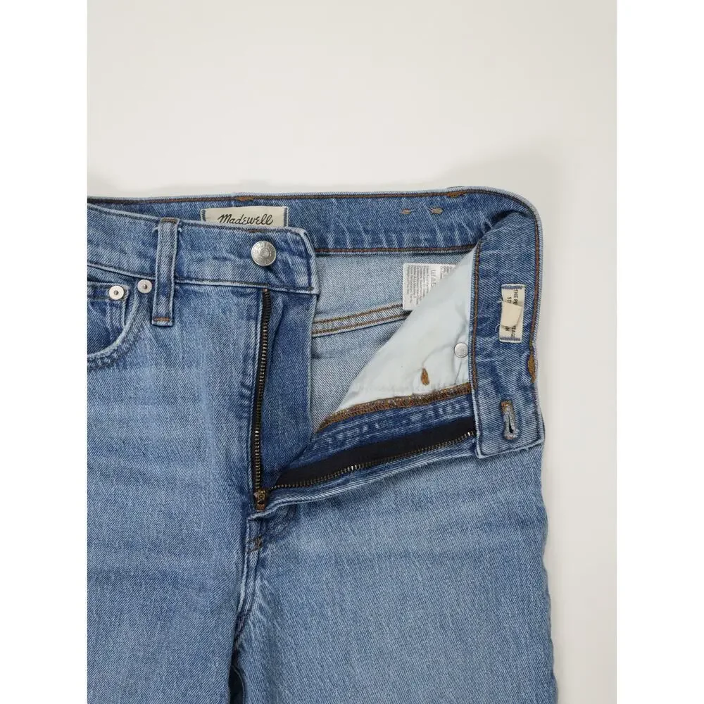 Madewell Perfect Vintage Straight Jeans High Rise Light Wash Size 25 NWOT